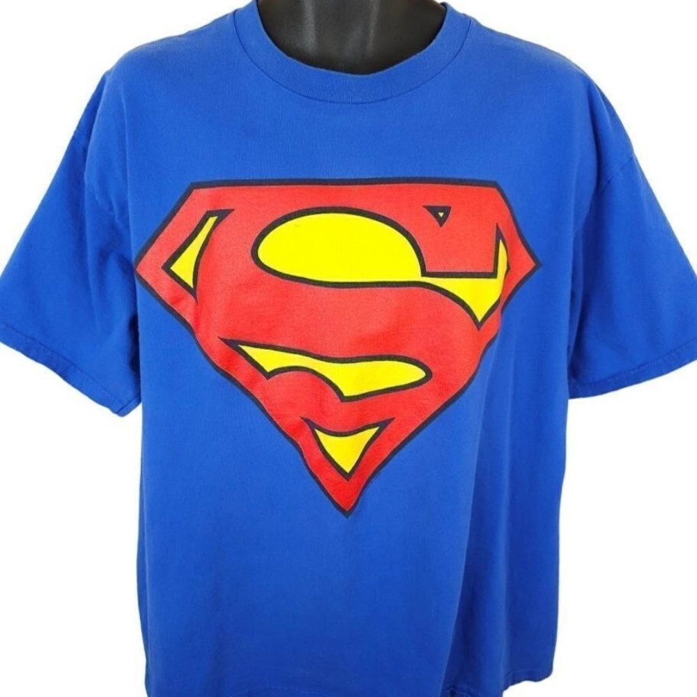 Superman T Shirt Mens Size XL Vintage Y2K DC Comics Superhero Clark Kent